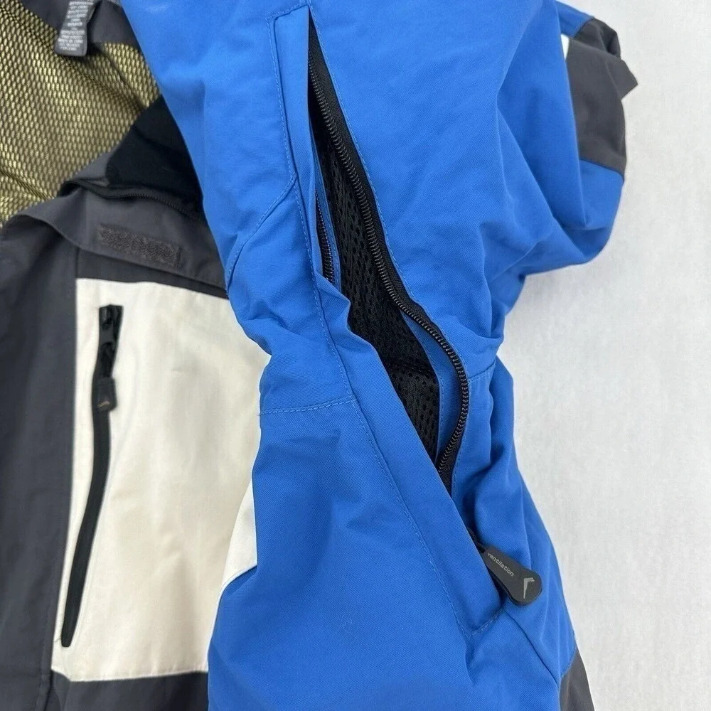 Polar Edge Gold Series Ski Jacket Grey Blue Waterproof Snowboard Parka Men XXL